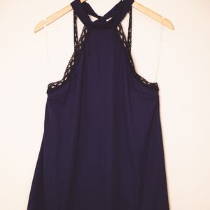 Charlotte Russe Navy Blue halter dress